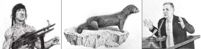 רישומים ריאליסטים בעיפרון