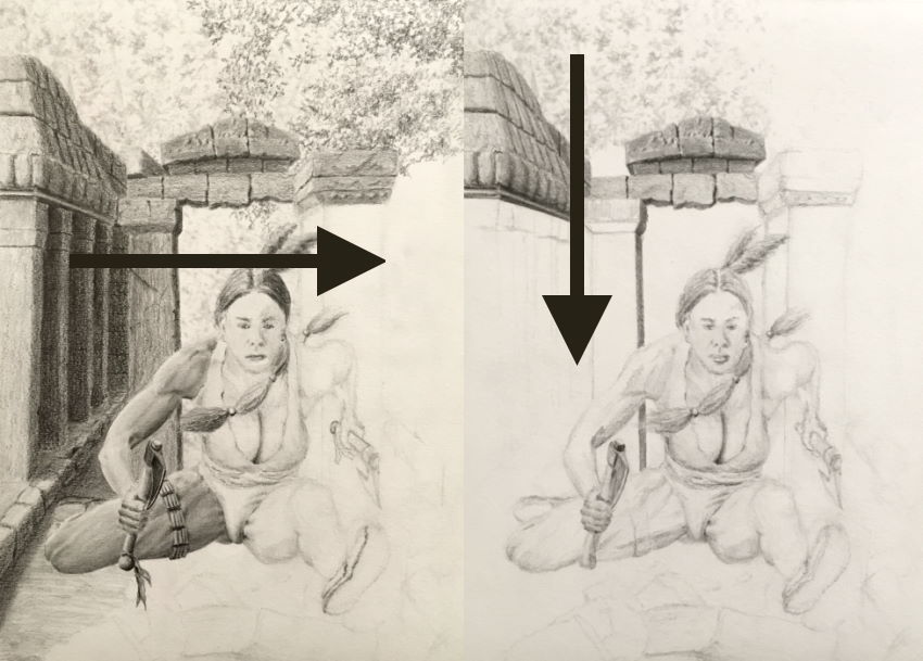 רישום בעיפרון ללא מריחה