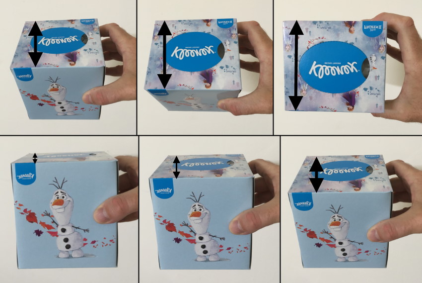 סיבוב החלק העליון של תיבה הגורם לקיצור