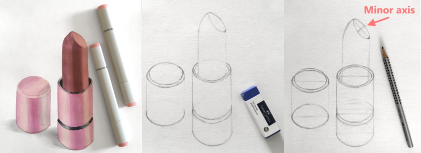 ציור שפתון מהדמיון