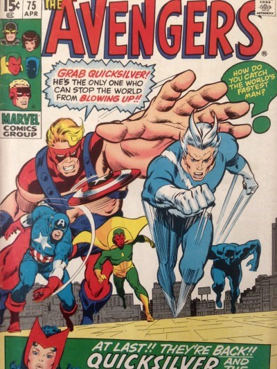 חוברת קומיקס ובה מכשפת השני הופכת לאהבתו של ויז'ן