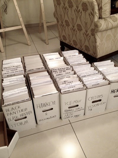 קרטון מיוחד לאחסון חוברות קומיקס