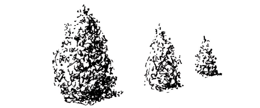 רישום בעט של גופים בעלי גודל שונה