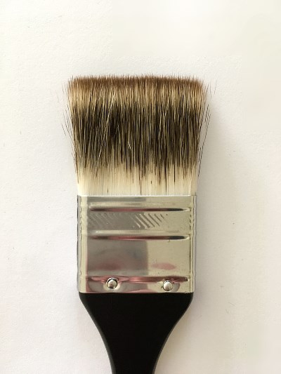 מברשת משערות סינתטיות לורניש ולזיגוג צבעי שמן