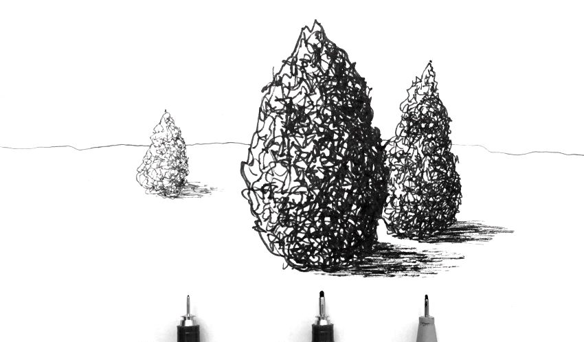 ראשי עטים טכניים בעלי עובי שונה