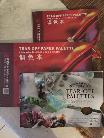 פלטות לערבוב צבעי שמן בשלל גדלים