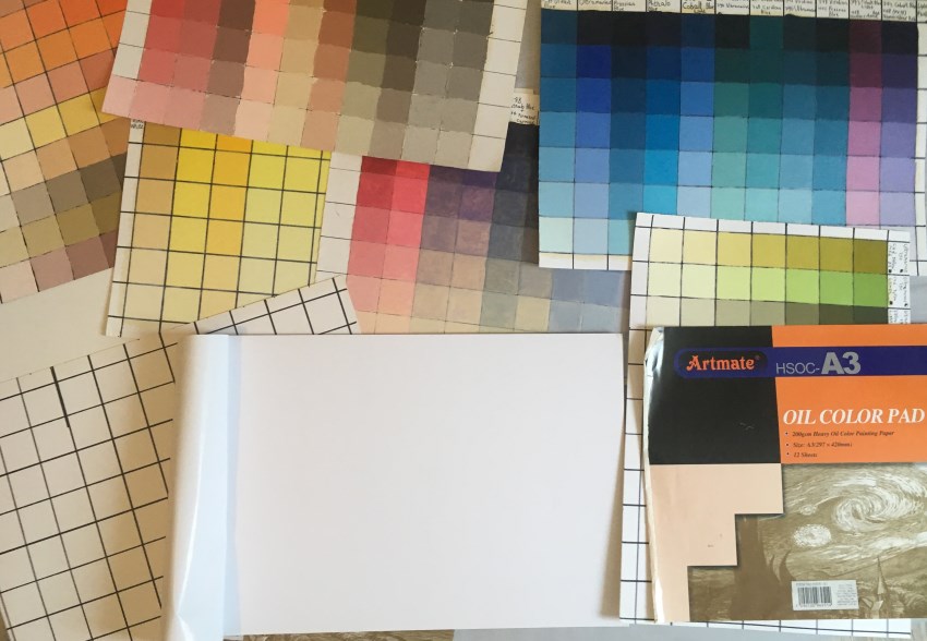 בלוק נייר המיועד לצבעי שמן