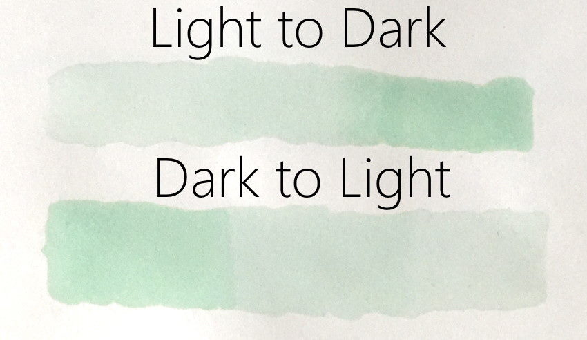 מעברים בערכי בהירות בעזרת מרקרים