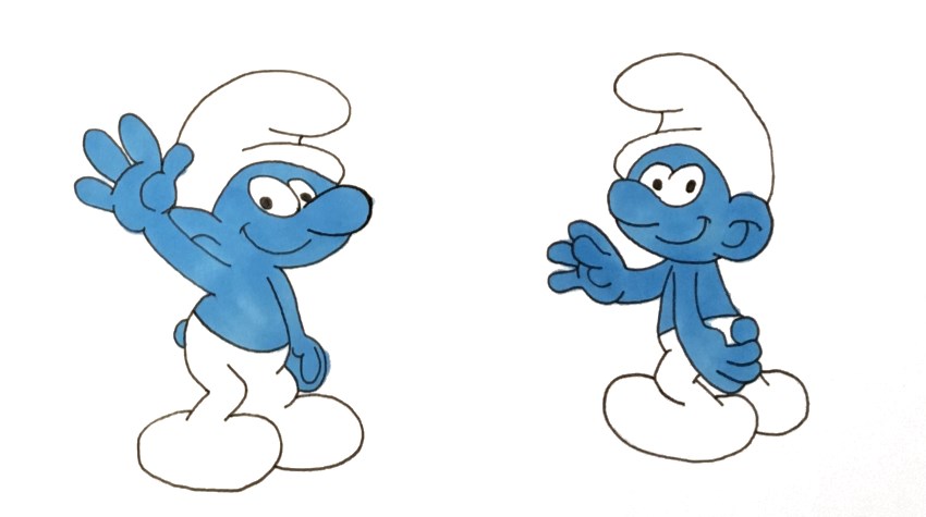 ציור קומיקס של שני דרדסים בעזרת מרקרים