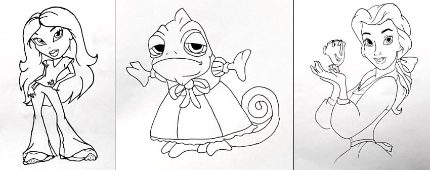 רישומים מדויקים בעט מהתבוננות, לורן לוי