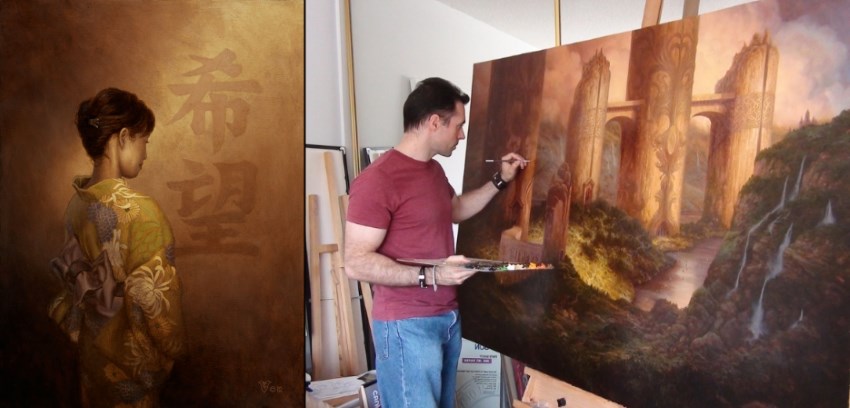 כריסטוף ואשה מצייר