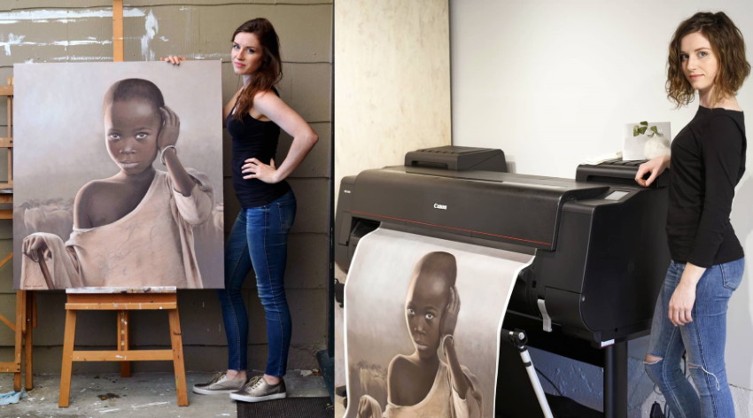 ציור שמן והדפס על ידי רבקה קודלין