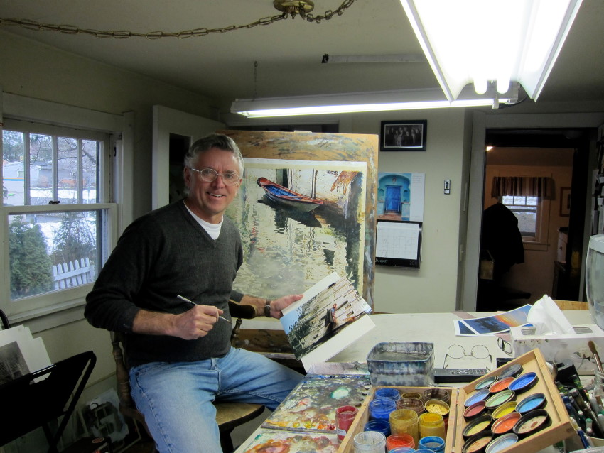 צייר צבעי מים סטן מילר