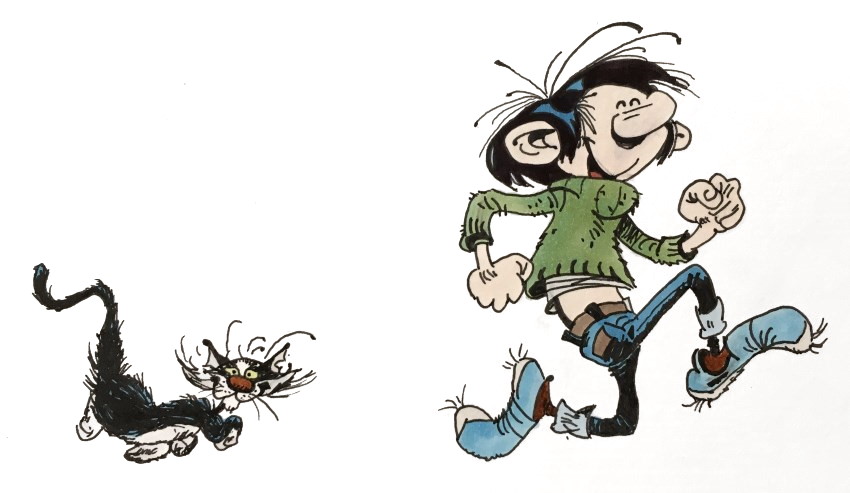 ציור קומיקס של גסטון לה גאף