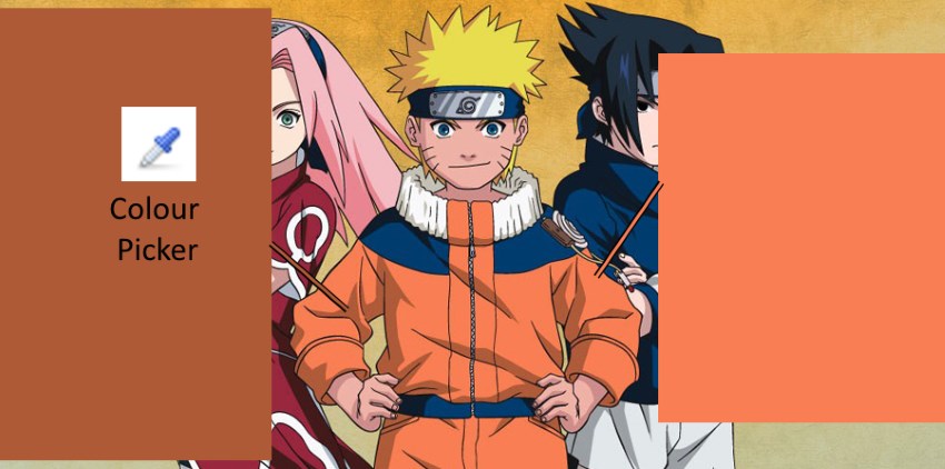 שימוש בבוחר הצבעים כדי למצוא את הצבע המתאים