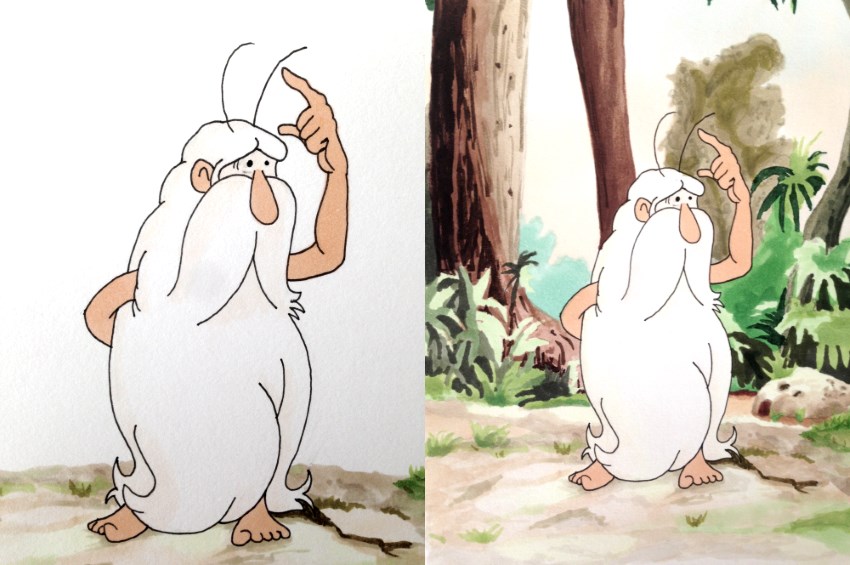 איך לצבוע את הרקע בעזרת מרקרים