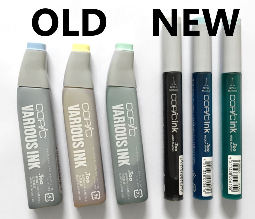 בקבוקי דיו למילוי עבור מרקרים קופיק