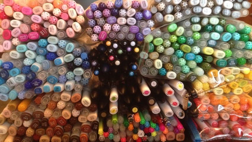 מרקרים (טושים) לצביעה ולציור