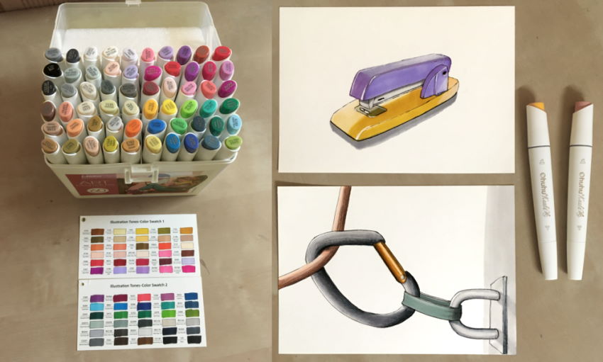 ציורים עם מרקרים כולל סט של 60 מרקרים Kaala