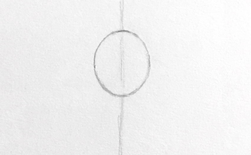 קו אנכי עבור מציאת אמצע