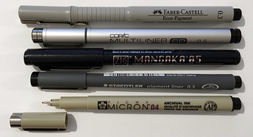 עטים טכניים מומלצים עבור ציורי פרחים