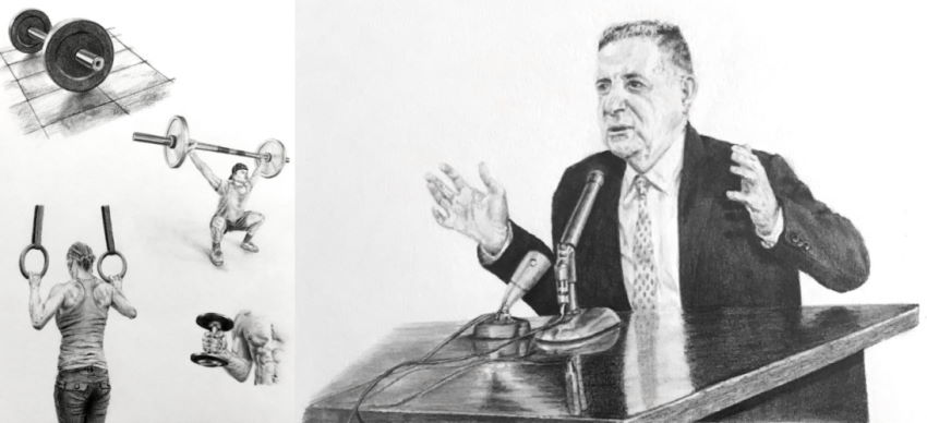 רישומים עם עפרונות גרפיט בסגנון ריאליסטי