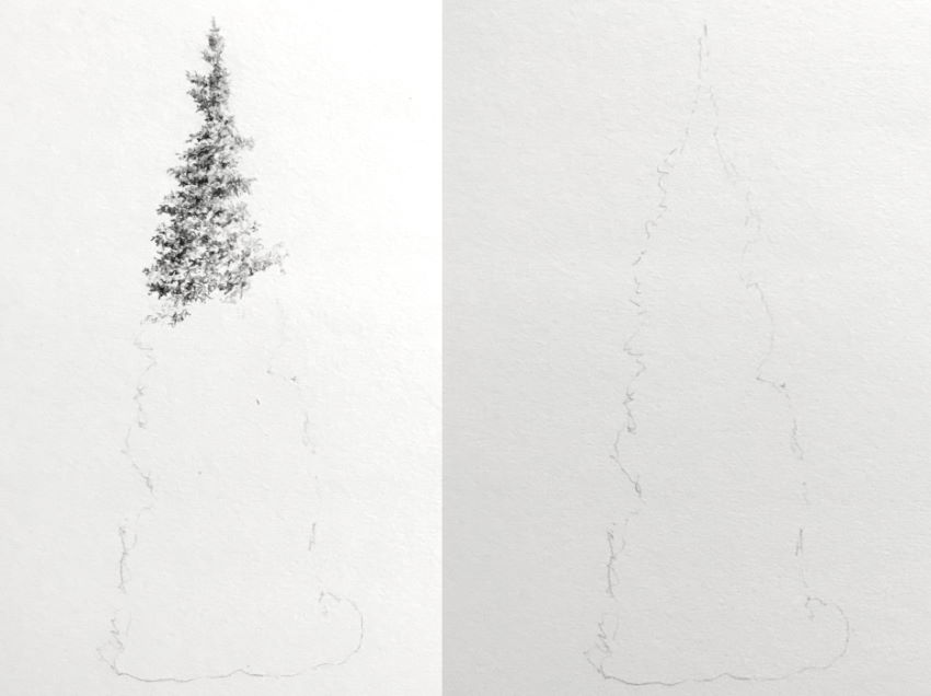 שלבים עבור ציור עץ