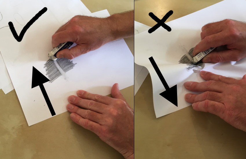 יש למחוק נגד אחיזת הנייר