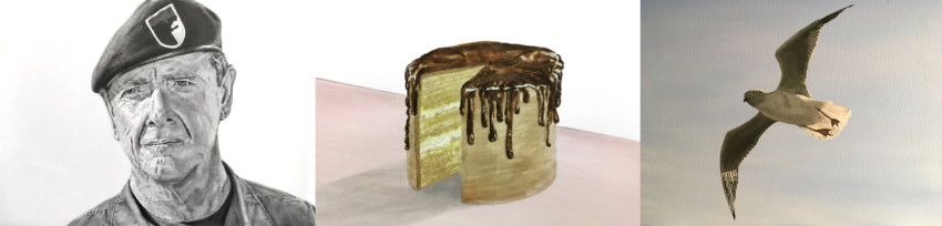 ציורים עם מוקד במרכז הדף