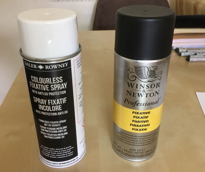 ספריי פיקסטיב עבור רישום בעיפרון