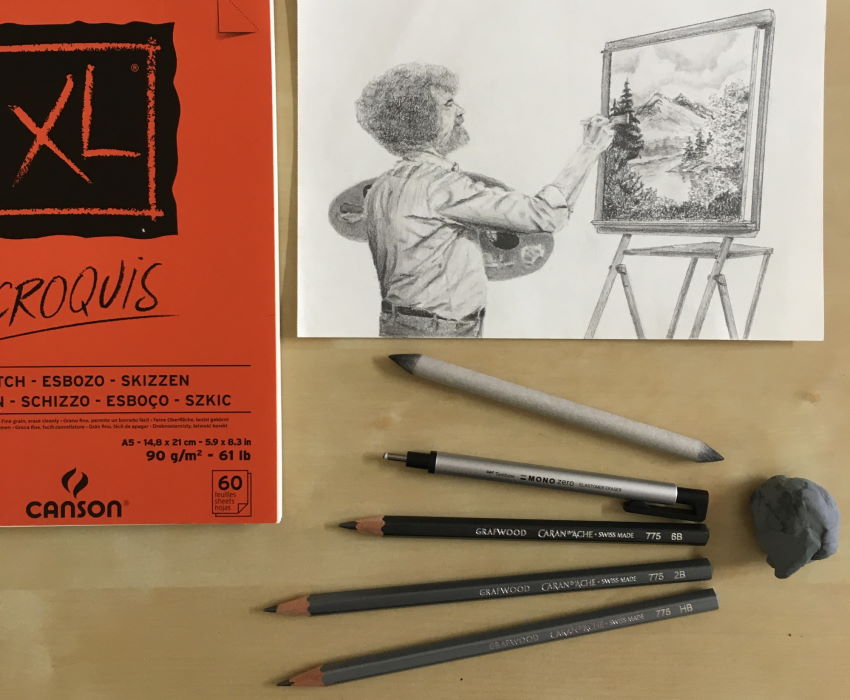 רישום בעיפרון עם עפרונות Grafwood