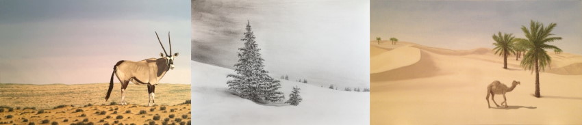 דוגמאות לשימוש של חוק השלישים בציור