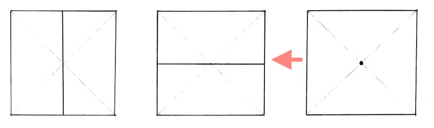 חילוק משטח לשני חלקים שווים