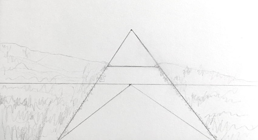 ציור קווים מעל האופק