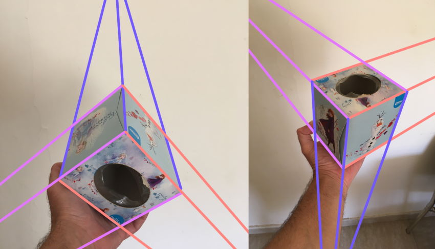 מבט על תיבה מלמעלה ומלמטה