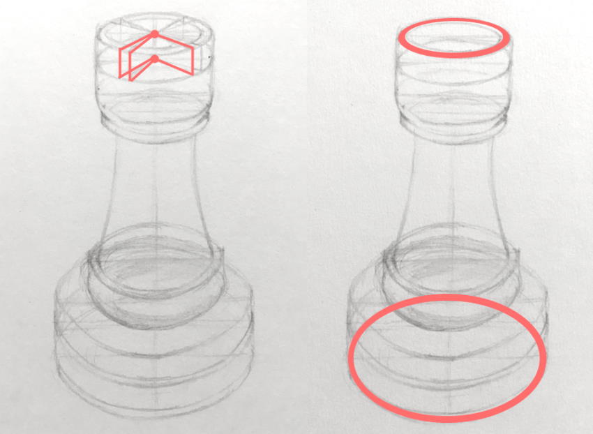 הדרך הנכונה לצייר בעזרת אליפסות