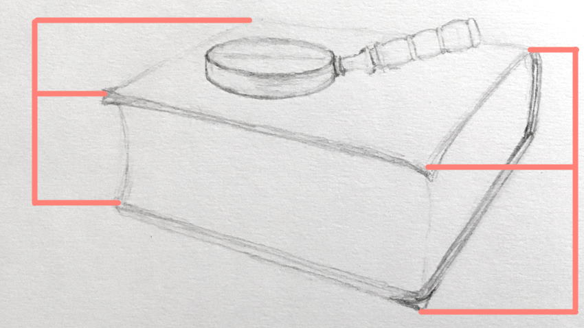 קיצור של עטיפת ספר בפרספקטיבה