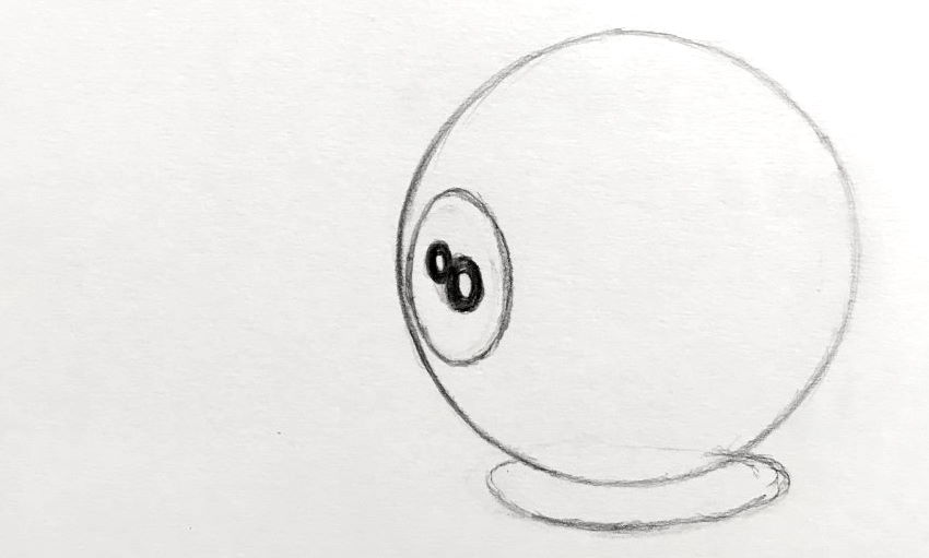 קונטור של כדור סנוקר שחור, מספר 8