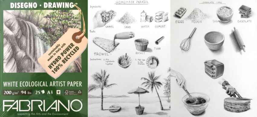 בלוק נייר אקולוגי ממוחזר של חברת פבריאנו